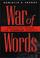 Cover of: War of words