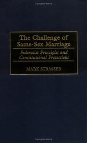 Cover of: The challenge of same-sex marriage