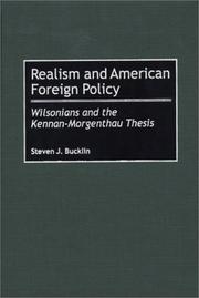 Cover of: Realism and American foreign policy | Steven J. Bucklin
