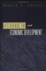 Cover of: Subsistence and Economic Development