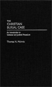 Cover of: Christian burial case | Thomas N. McInnis