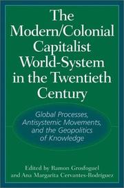 Cover of: The Modern/Colonial/Capitalist World-System in the Twentieth Century by 