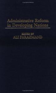 Cover of: Administrative reform in developing nations