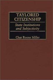 Cover of: Taylored Citizenship by Char Roone Miller