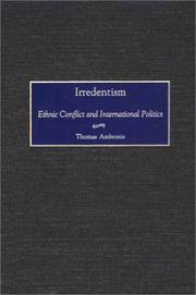 Cover of: Irredentism: ethnic conflict and international politics