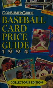 Cover of: Baseball Card Price Guide 1994