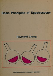 Cover of: Basic principles of spectroscopy