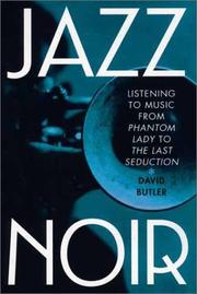 Cover of: Jazz Noir | Butler, David