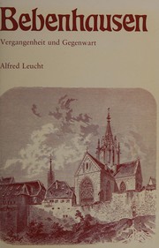 Cover of: Bebenhausen: Vergangenheit u. Gegenwart