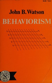 Cover of: Behaviorism.