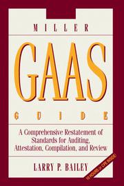 Cover of: 2000 Miller GAAS Guide: A Comprehensive Restate- ment of Standards for Auditing, Attestation, Compilation, and Review
