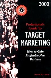 Cover of: 2000 Professional's Guide to Target Marketing: How to Gain Profitable New Business