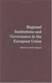 Regional Institutions and Governance in the European Union cover