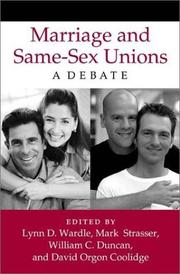 Cover of: Marriage and Same-Sex Unions by 