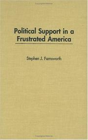 Cover of: Political Support in a Frustrated America
