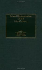 Cover of: School Desegregation in the 21st Century by 