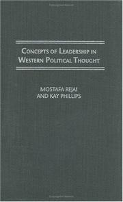 Cover of: Concepts of Leadership in Western Political Thought