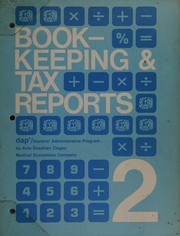 Cover of: Bookkeeping and Tax Reports (Doctors Administrative Program, Vol 2)
