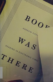 Cover of: Book was there by Andrew Piper