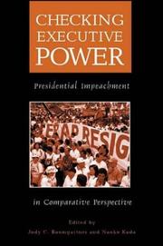 Cover of: Checking Executive Power: Presidential Impeachment in Comparative Perspective