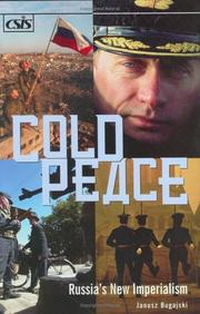 Cover of: Cold peace by Janusz Bugajski