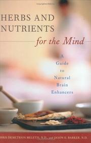 Cover of: Herbs and Nutrients for the Mind by Chris D. Meletis, Jason E. Barker