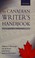 Cover of: The Canadian writer's handbook