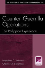 Cover of: Counter-Guerrilla Operations by Napolean D. Valeriano, Charles T.R. Bohannan