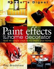 Cover of: Paint Effects for the Home Decorator by Ray Bradshaw, Ray Bradshaw
