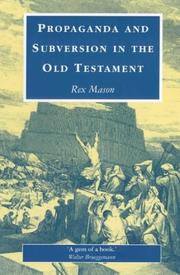 Cover of: Propaganda and Subversion in the Old Testament