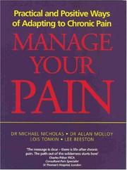 Manage your pain by Michael Nicholas, Allan Molloy, Lois Tonkin, Lee Beeston