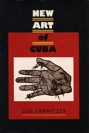 Cover of: New art of Cuba by Luis Camnitzer