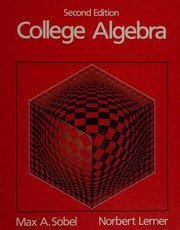 Cover of: College algebra by Max A. Sobel