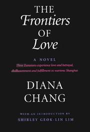 Cover of: The frontiers of love by Diana Chang