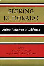 Cover of: Seeking El Dorado by edited by Lawrence B. de Graaf, Kevin Mulroy, and Quintard Taylor.