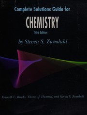 Cover of: Complete solutions for Chemistry, third edition, by Steven S. Zumdahl