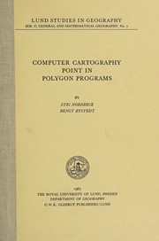 Cover of: Computer cartography point in polygon programs by Stig Nordbeck
