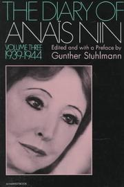 Cover of: The Diary Of Anais Nin, Volume 3 (1939-1944) by Anaïs Nin
