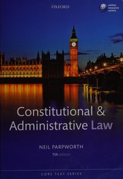 Cover of: Constitutional and Administrative Law by Neil Parpworth