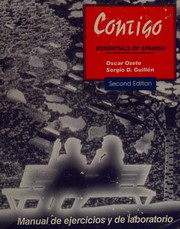 Cover of: Contigo: Essentials of Spanish/Manual De Ejercicios Y De Laboratorio to Accompany the 2nd Edition