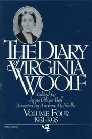 Cover of: The Diary of Virginia Woolf: Volume 4, 1931-1935