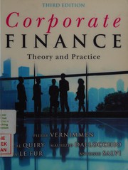 Corporate finance by Pascal Quiry