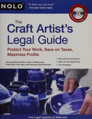 Cover of: The craft artist's legal guide: protect your work, save on taxes, maximize profits