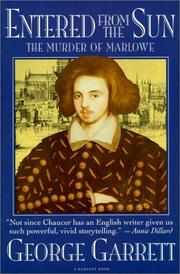 Cover of: Entered from the sun: the murder of Marlowe