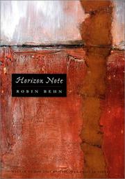 Cover of: Horizon note by Robin Behn