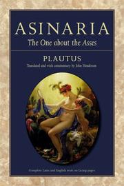 Cover of: Asinaria by Titus Maccius Plautus