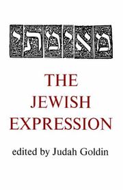 Cover of: The Jewish expression