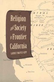 Cover of Religion and society in frontier California