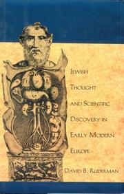 Cover of: Jewish thought and scientific discovery in early modern Europe