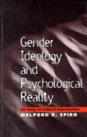 Cover of: Gender ideology and psychological reality: an essay on cultural reproduction
